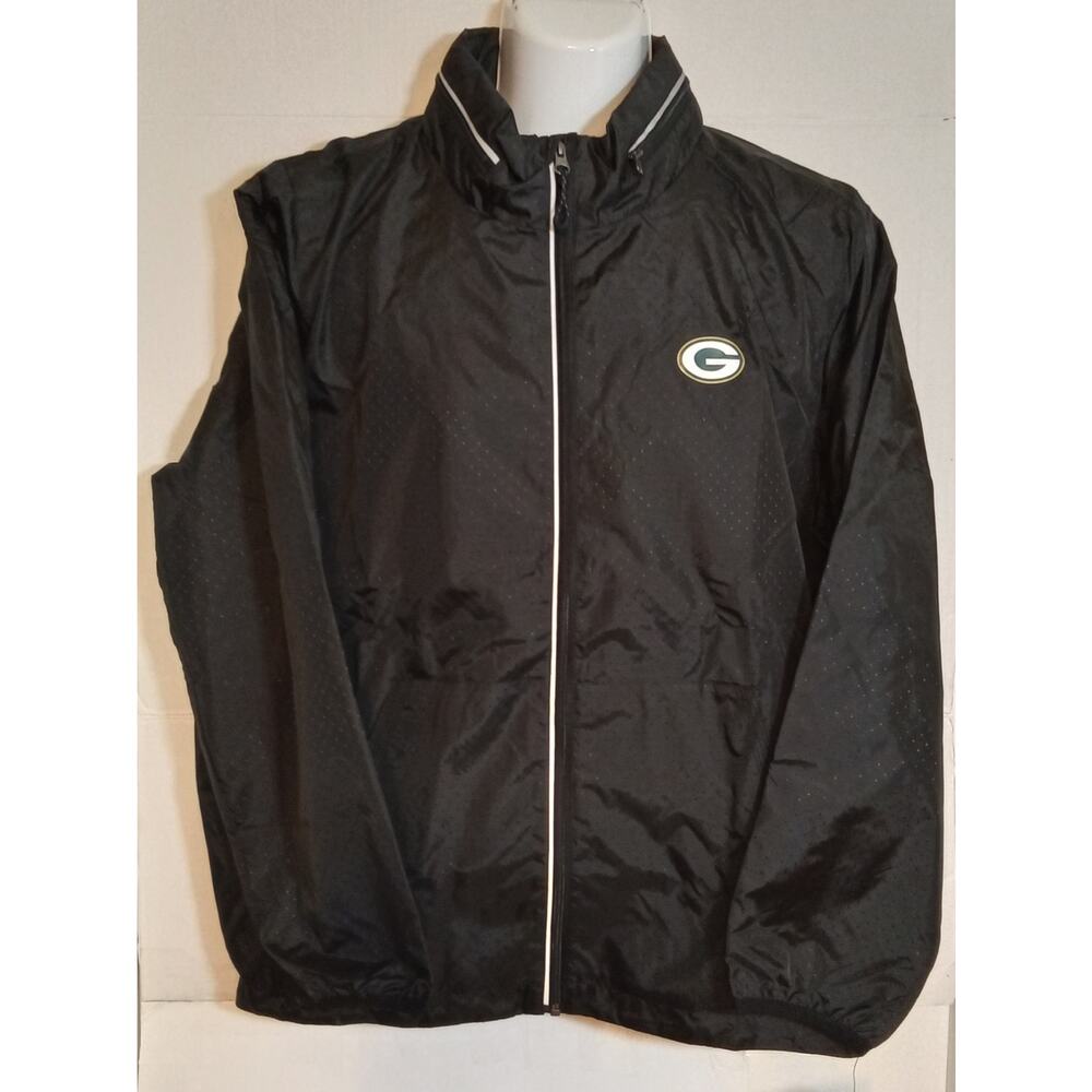 Green Bay Packers MSX By Michael Strahan Women's Wind Breaker Jacket Size XXL